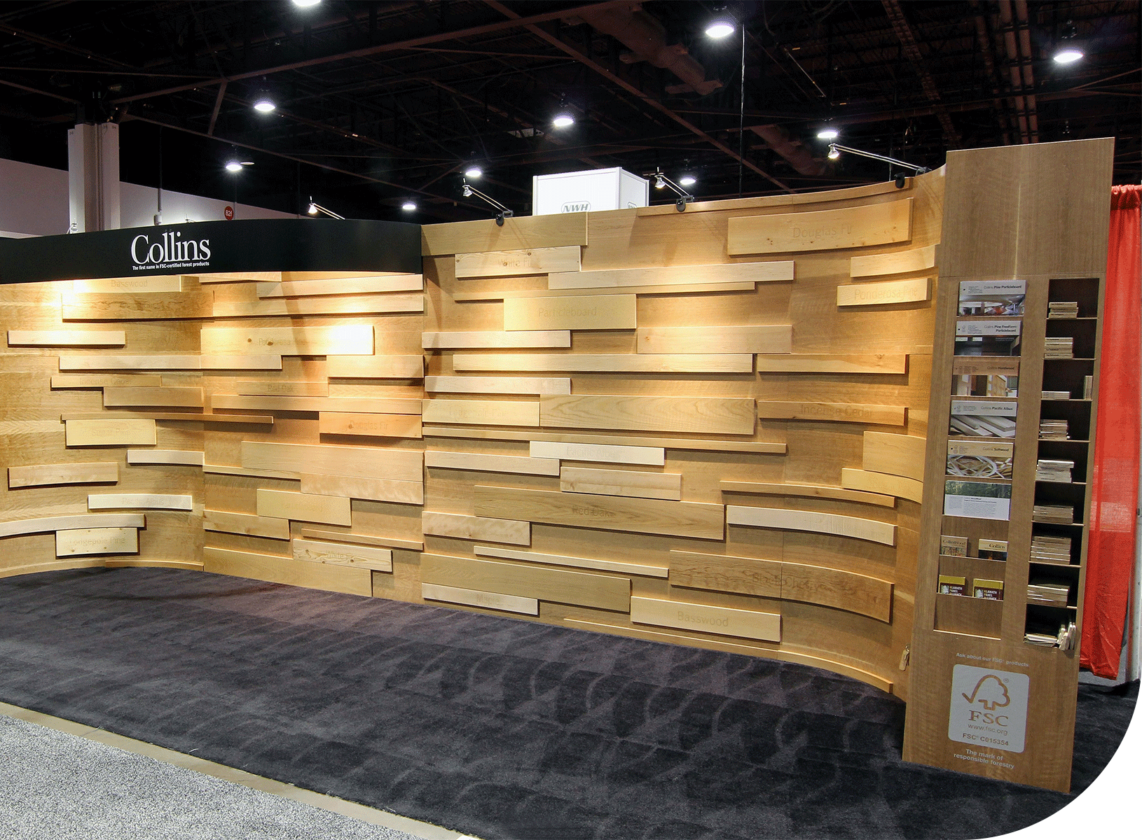 Collins trade show display, manufacturing industry events